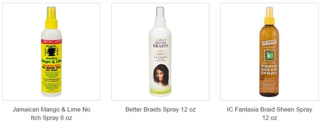 Sprays DRED, BRAIDS,WIG, TWIST, LOCKS