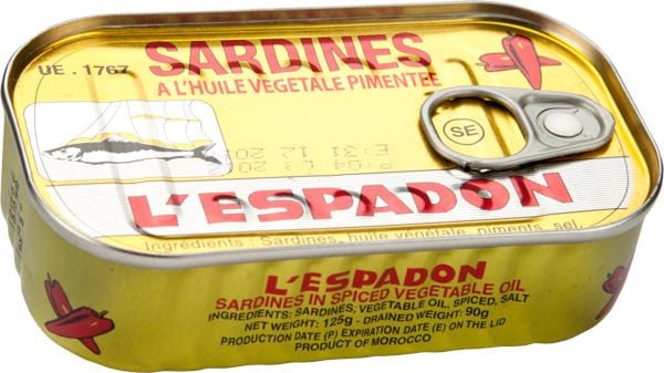 Sardine L'espadon Hot 125 g