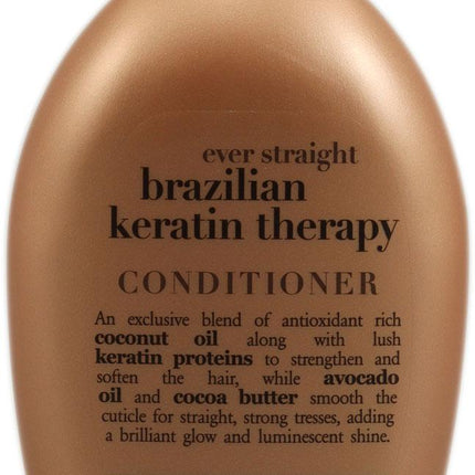 Organix Ever Straight Brazilian Keratin Therapy Conditioner 385 ml