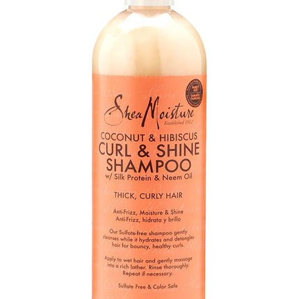 Shea Moisture Coconut and Hibiscus Curl and Shine Shampoo Family Size 437 ml