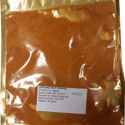 Nigeria Ground Hot Peper 50 g