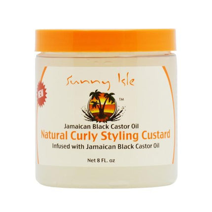 Sunny Isle Jamaican Black Castor Oil Curly Styling Custard 8 oz