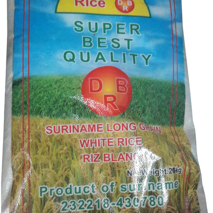 Dew's Suriname Long White Grain Rice 20 kg