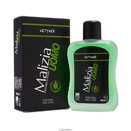 Malizia Uomo Vetyver Aftershave Tonic Lotion 100 ml