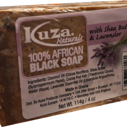 African Black Soap - Kuza Naturals 100% African Black Soap 114 g