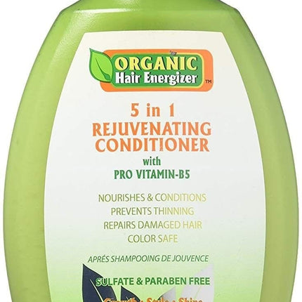 ORGANIC HAIR ENERGIZER 5 IN 1 REJUVENATING CONDITIONER WITH PRO VITAMIN B5 385 ML