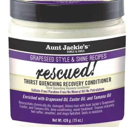 Aunt Jackie's Grapeseed Style and Shine Recipes Rescued Conditioner 426 g