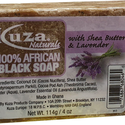 African Black Soap - Kuza Naturals 100% African Black Soap 114 g