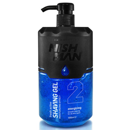 Nish Man Shaving Gel Blue 1000 ml