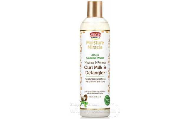 African Pride Aloe & Coconut Water Hydrate & Renew Curl Milk & Detangler 354 ml - Africa Products Shop