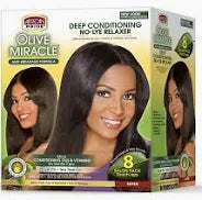 African Pride Olive Miracle 8 Touch-Up Relaxer Kit Super