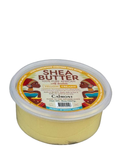 Calmont Pure Shea Butter Yellow Creamy Ghana  227 g