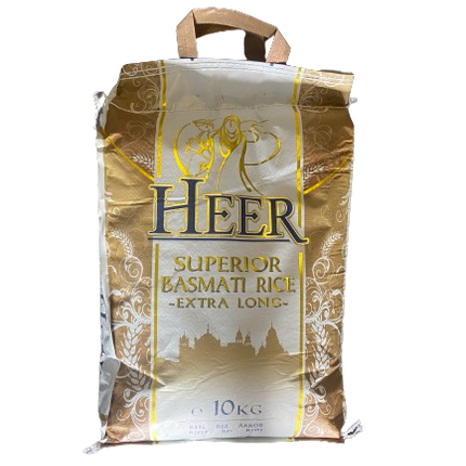 Heer Superior Basmati Rice Extra Long 10 KG - Africa Products Shop