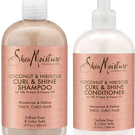 Shea Moisture Coconut and Hibiscus Shampoo and Conditioner Set - Africa Products Shop