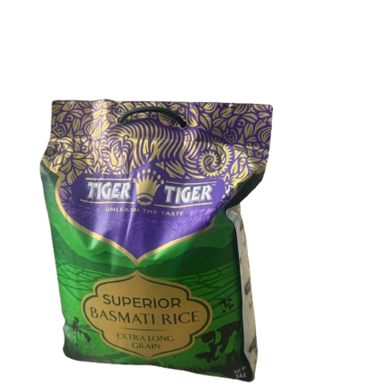 Tiger Superieur Basmati Rice Extra Long Grain 5kg