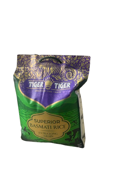 Tiger Superieur Basmati Rice Extra Long Grain 5kg