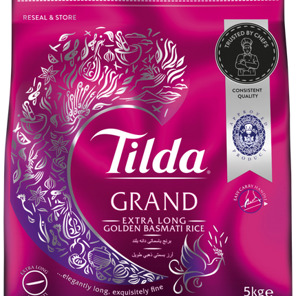 Tilda Grand Extra Long Golden Grain Basmati Rice 5kg - Africa Products Shop