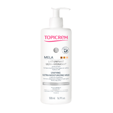 Topicrem Mela Ultra-Hydratant Unifying Ultra Moisturzing Milk 500 ml - Africa Products Shop