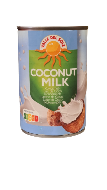 VALLE DEL SOLE COCONUTMILK 6% 400 ML - Africa Products Shop